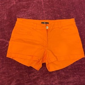 H&M Women Shorts Pants Orange 36
